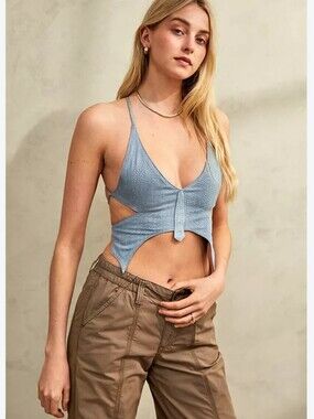 12th Tribe Embellished Butterfly Crop Top
